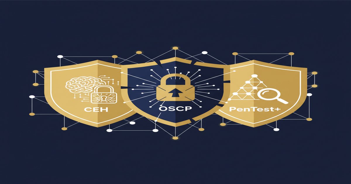 CEH vs OSCP vs PenTest+ in 2026: Which Offensive Security Certification Fits You - Learners Ink CEH vs OSCP vs PenTest+ in 2026: Which Offensive Security Certification Fits You - illustrated guide by Learners Ink (Cybersecurity)