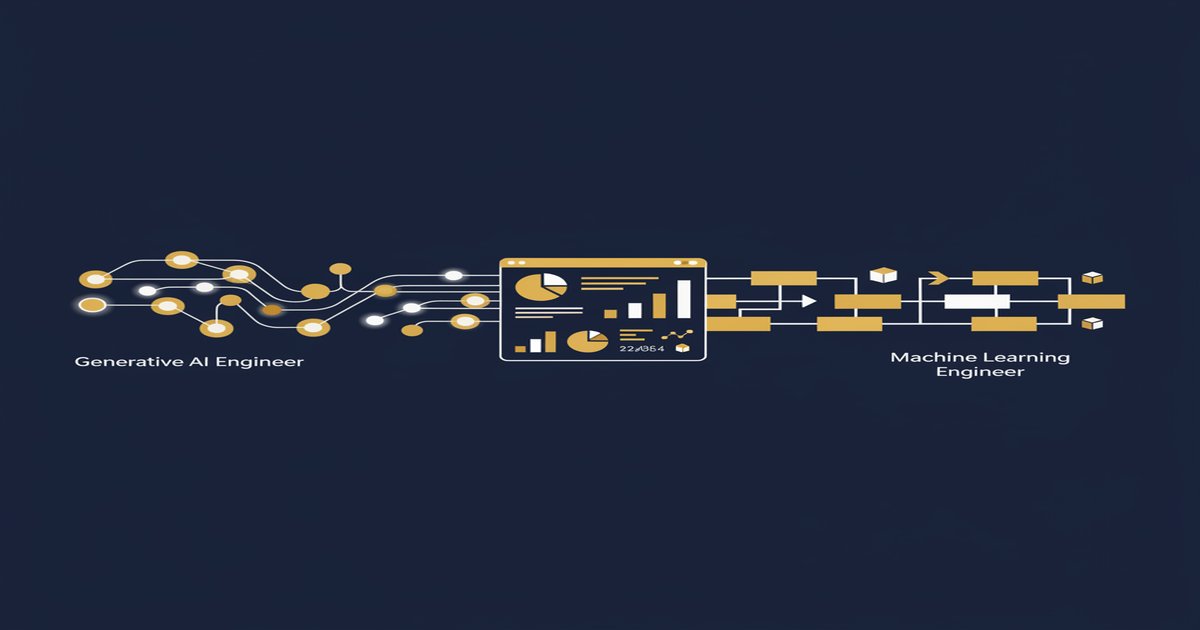 Generative AI Engineer vs Machine Learning Engineer: Roles, Skills and 2026 Salary - illustrated guide by Learners Ink (Data & AI)