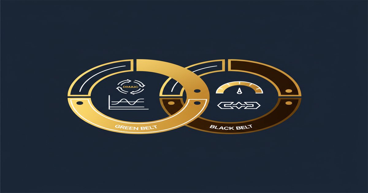 Lean Six Sigma Green Belt vs Black Belt in 2026: Which Belt Should You Take? - Learners Ink Lean Six Sigma Green Belt vs Black Belt in 2026: Which Belt Should You Take? - illustrated guide by Learners Ink (Quality Management)