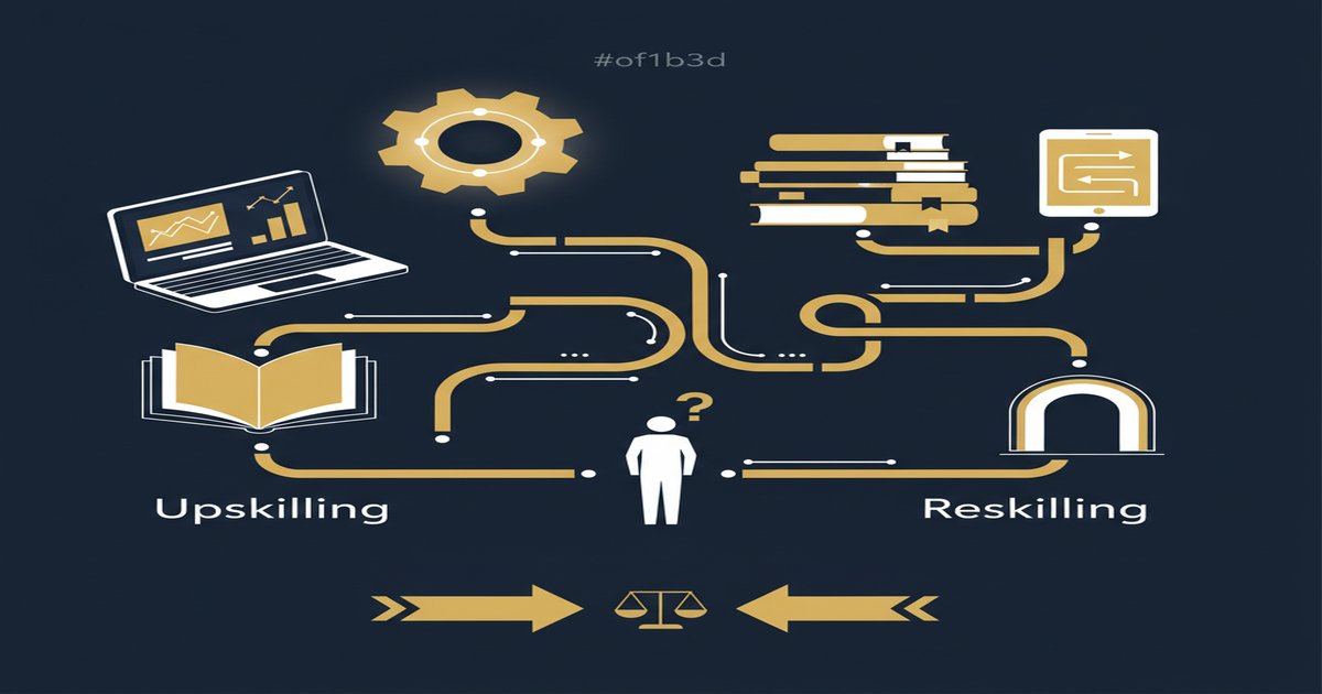 Upskilling vs Reskilling in 2026: Which One Should You Pick? - illustrated guide by Learners Ink (Upskilling)