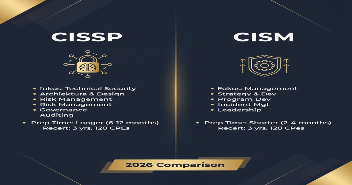 CISSP vs CISM in 2026: The Candid Choice for Security Leaders - illustrated guide by Learners Ink (Cybersecurity)