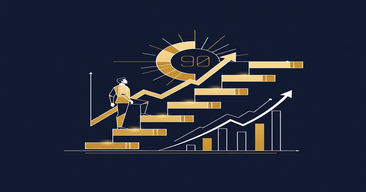 The 90 Day Rule for New Roles in 2026: What Actually Works - illustrated guide by Learners Ink (Career & Growth)