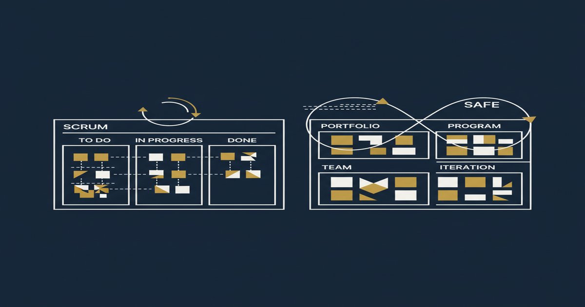 SAFe vs. Scrum: Choosing Your Agile Framework in 2026 - Learners Ink SAFe vs. Scrum: Choosing Your Agile Framework in 2026 - illustrated guide by Learners Ink (Agile & Scrum)